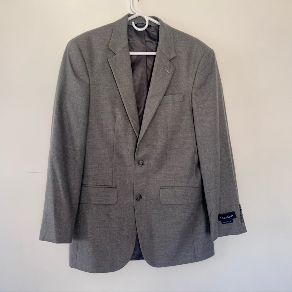 Croft‎ & Barrow Blazer Jacket Size 36R Classic Fit Two Button NEW